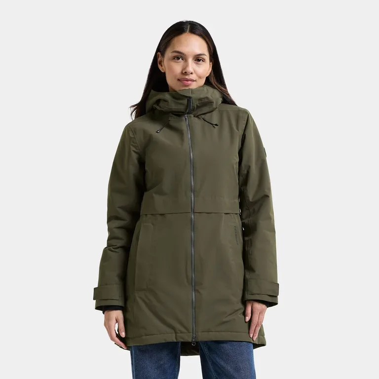 Olijfgroene Didriksons-parka