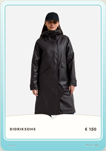 Een parka trekt je aandacht op een productkaart.